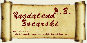 Magdalena Bočarski vizit kartica